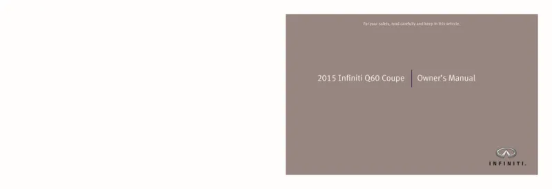 2015 Infiniti Q60 Coupe owners manual