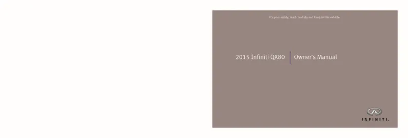 2015 Infiniti Qx80 owners manual