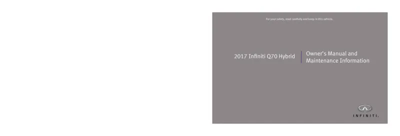 2017 Infiniti Q70 Hybrid owners manual