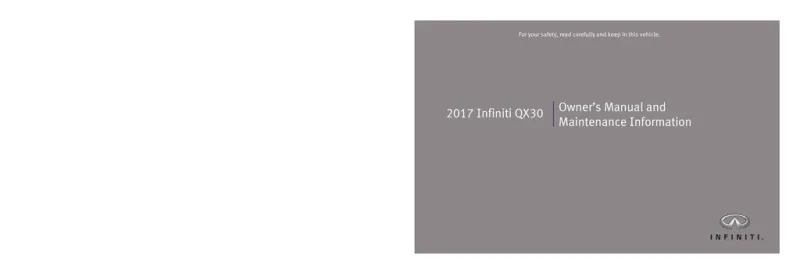 2017 Infiniti Qx30 owners manual