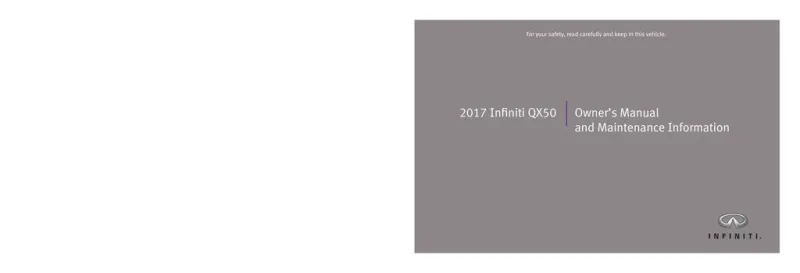 2017 Infiniti Qx50 owners manual