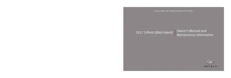 2017 Infiniti Qx60 Hybrid owners manual