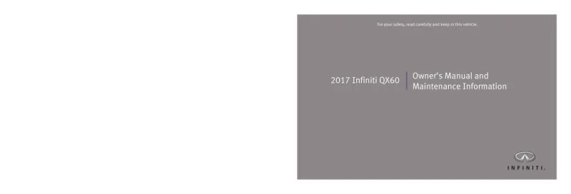 2017 Infiniti Qx60 owners manual