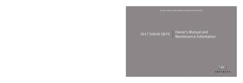 2017 Infiniti Qx70 owners manual
