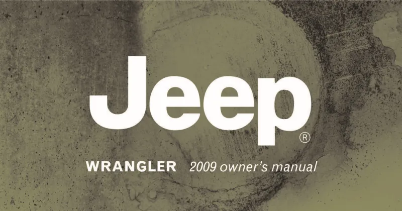 2009 Jeep Wrangler owners manual