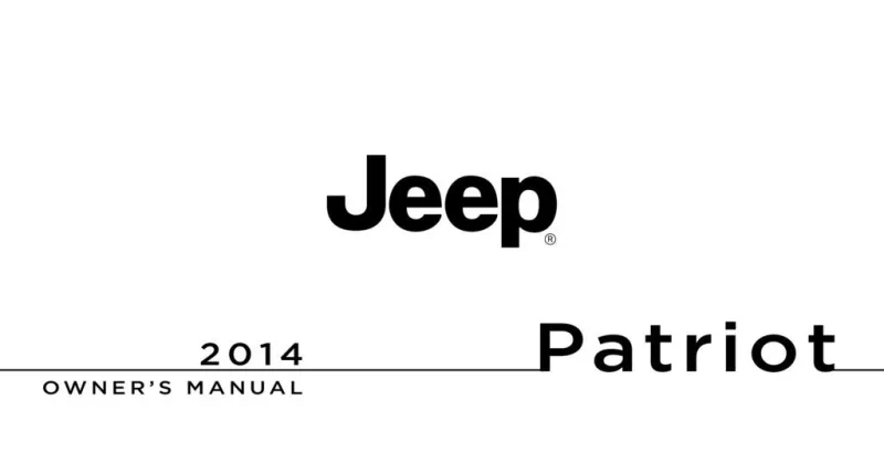 2014 Jeep Patriot owners manual