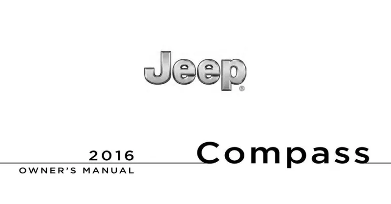 2016 Jeep Compass owners manual