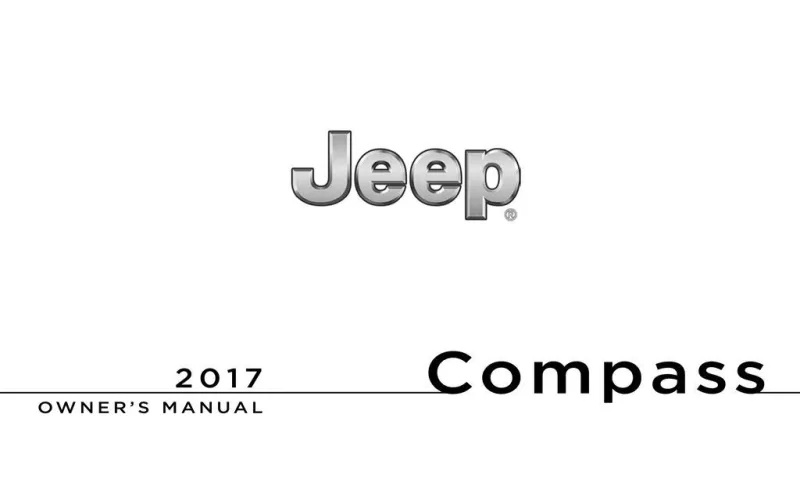 2017 Jeep Compass owners manual