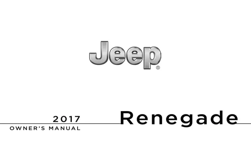 2017 Jeep Renegade owners manual