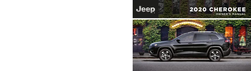 2020 Jeep Cherokee owners manual