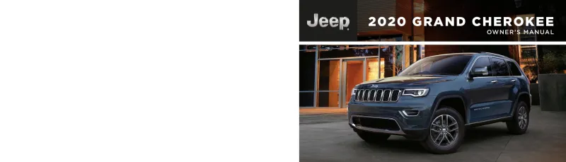 2020 Jeep Grand Cherokee owners manual