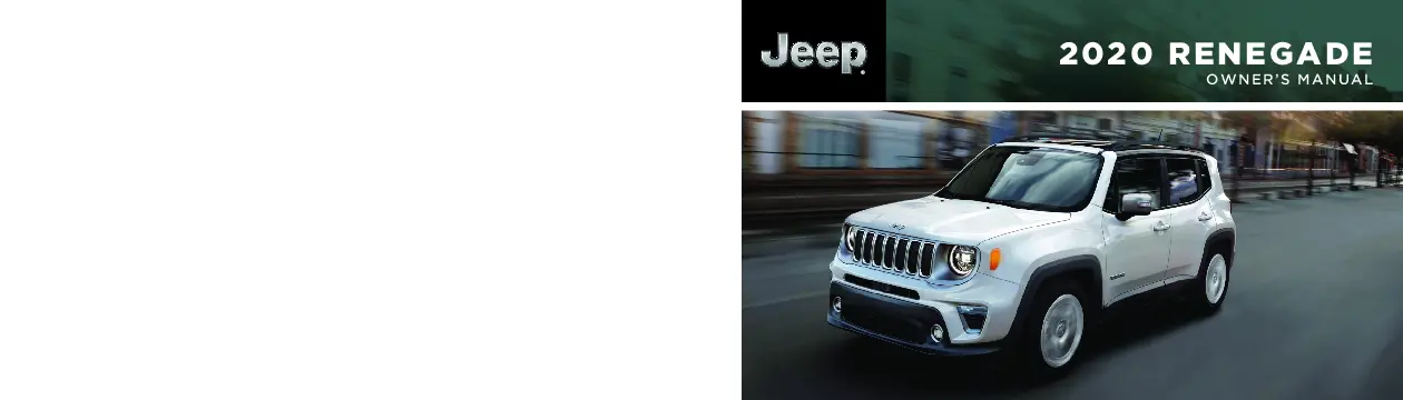 2020 Jeep Renegade owners manual