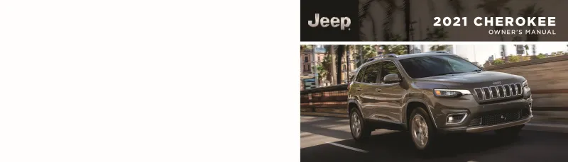 2021 Jeep Cherokee owners manual