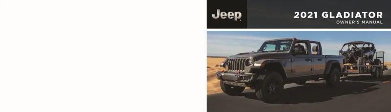 2021 Jeep Gladiator owners manual