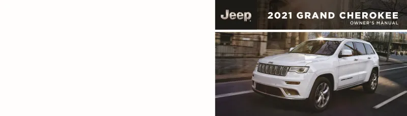 2021 Jeep Grand Cherokee owners manual