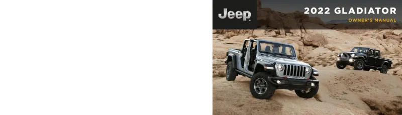 2022 Jeep Gladiator owners manual