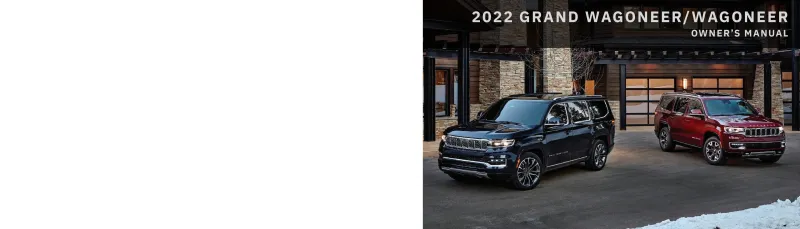 2022 Jeep Wagoneer owners manual