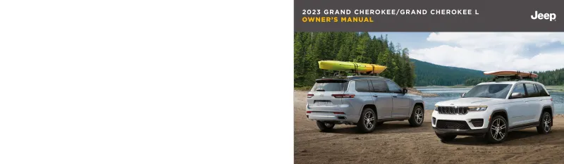 2023 Jeep Grand Cherokee owners manual
