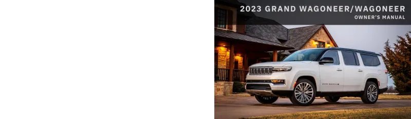 2023 Jeep Wagoneer owners manual
