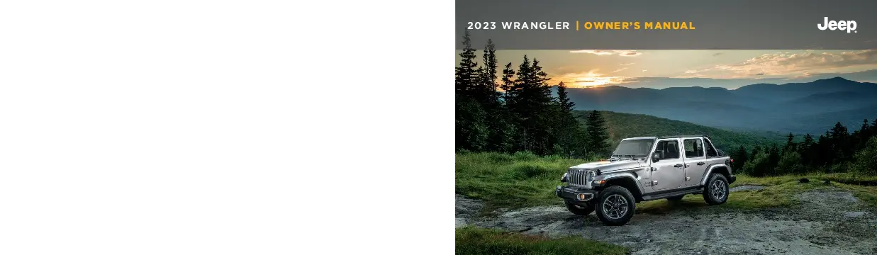 2023 Jeep Wrangler owners manual