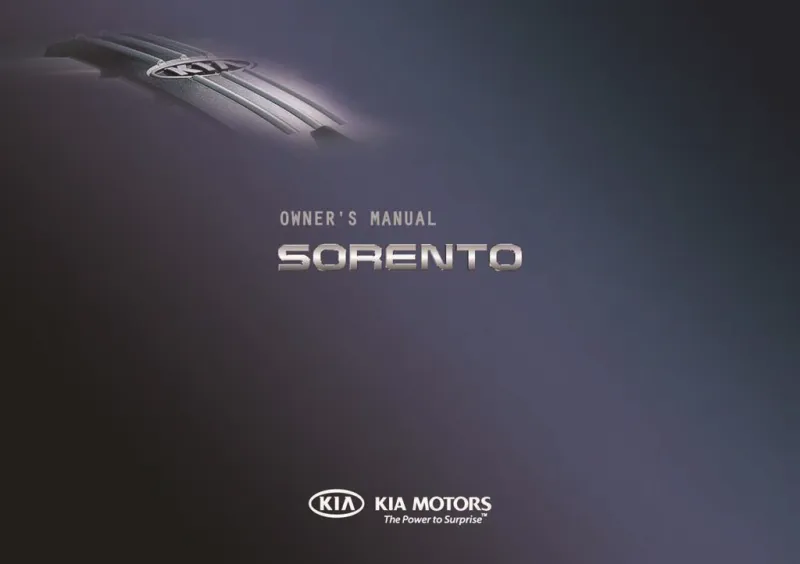 2013 Kia Sorento owners manual