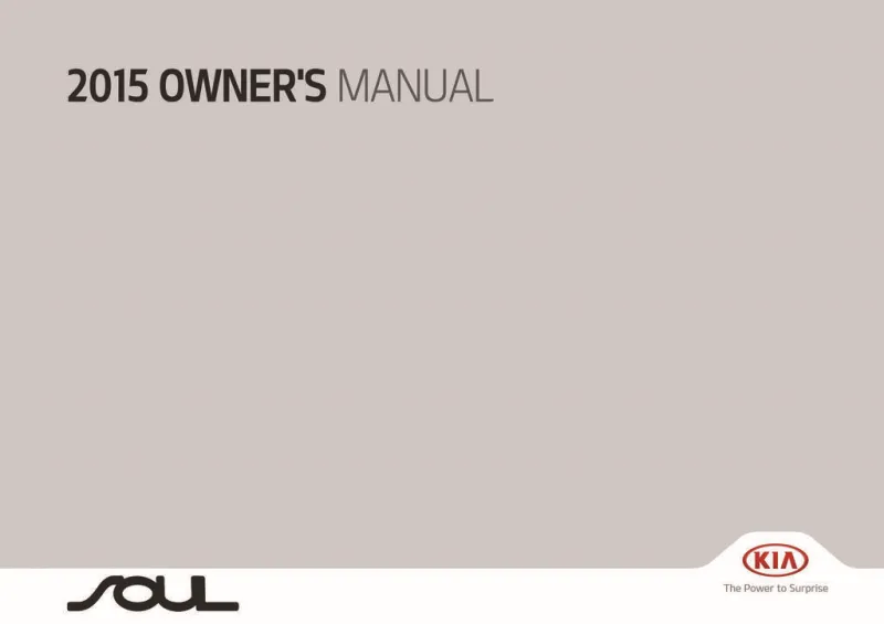 2015 Kia Soul owners manual
