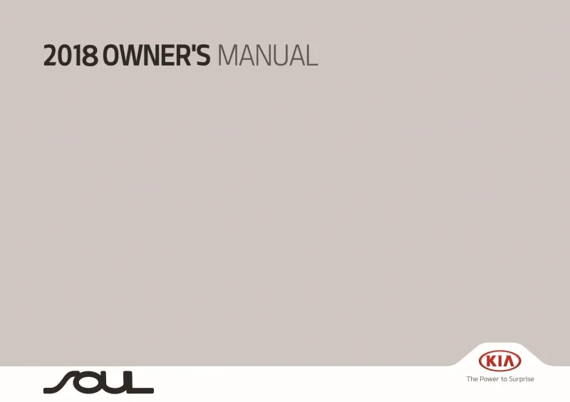 2018 Kia Soul owners manual