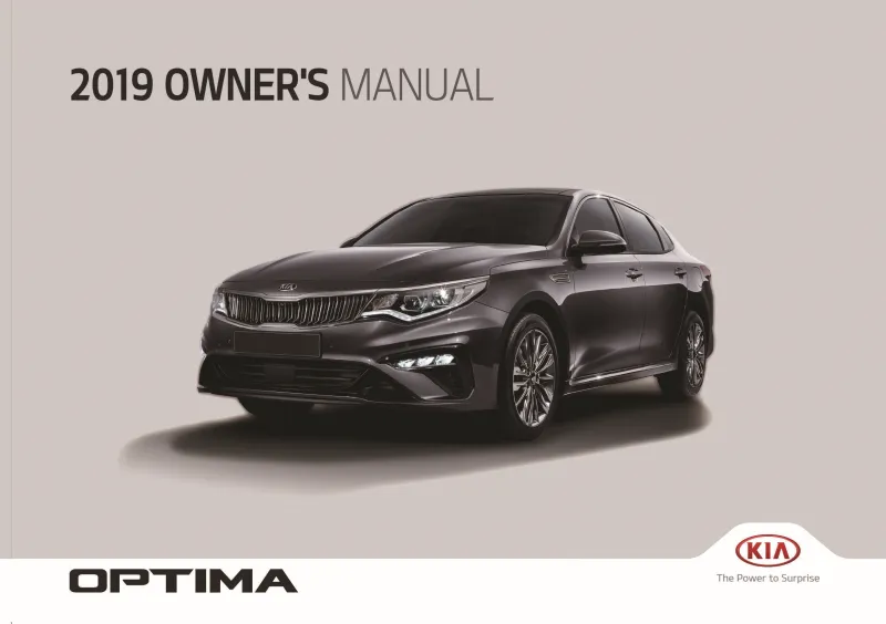 2019 Kia Optima owners manual
