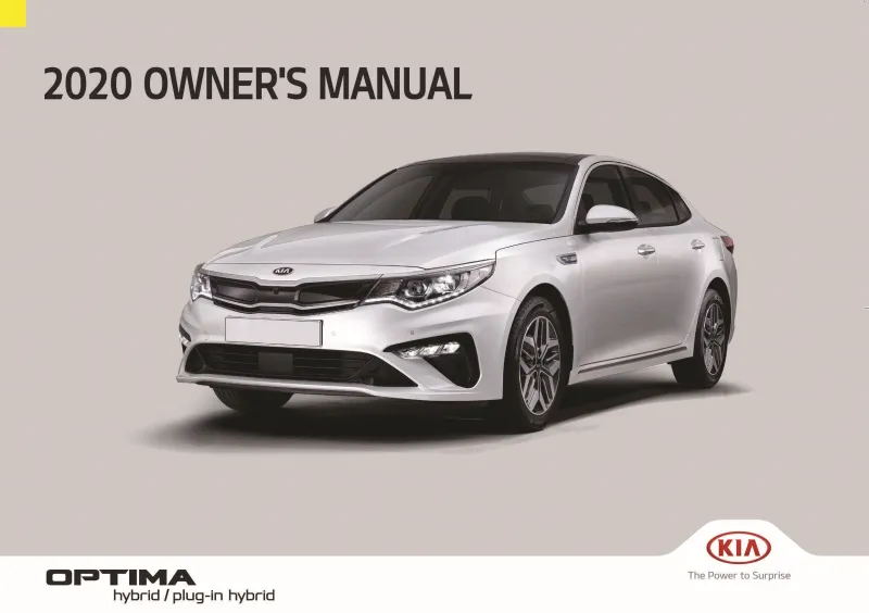 2020 Kia Optima Hybrid owners manual