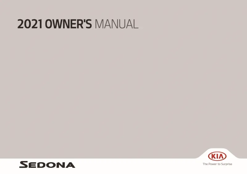 2021 Kia Sedona owners manual