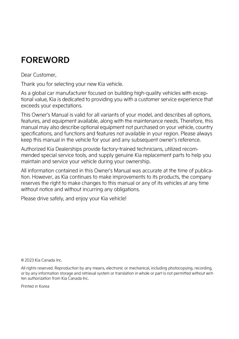 2024 Kia Sportage owners manual free pdf