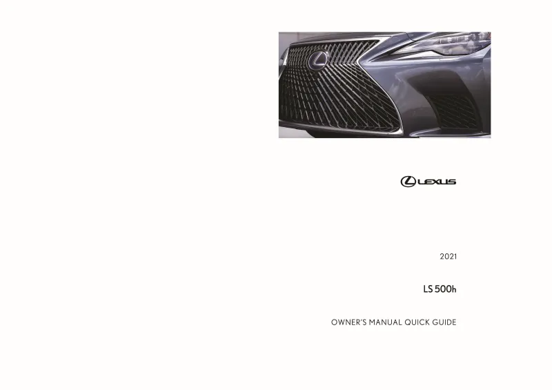 2021 Lexus Ls 500h owners manual
