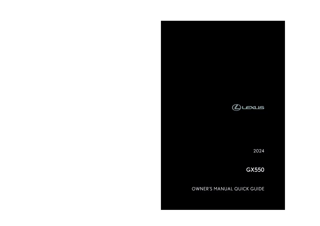 2024 Lexus Gx460 owners manual