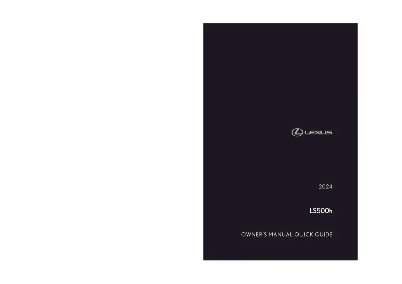 2024 Lexus Ls 500h owners manual