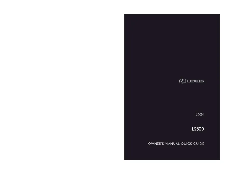 2024 Lexus Ls500 owners manual
