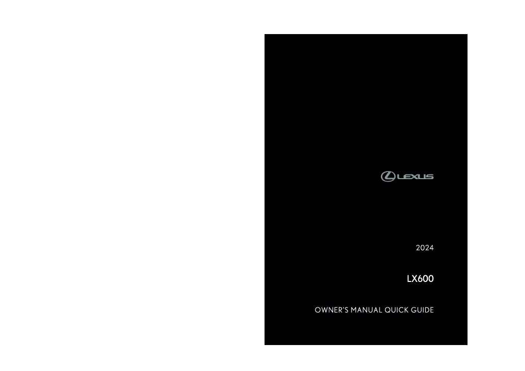 2024 Lexus Lx570 owners manual