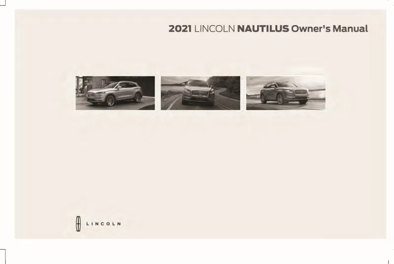 2021 Lincoln Nautilus owners manual