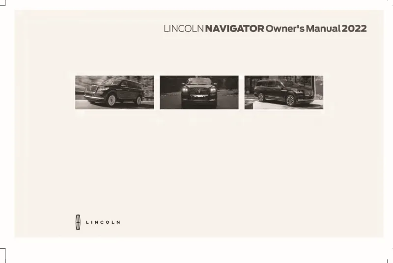 2022 Lincoln Navigator owners manual
