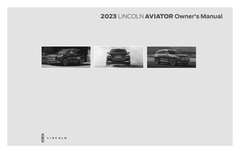 2023 Lincoln Aviator owners manual