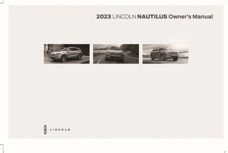 2023 Lincoln Nautilus owners manual