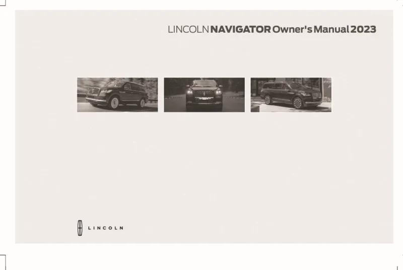 2023 Lincoln Navigator owners manual