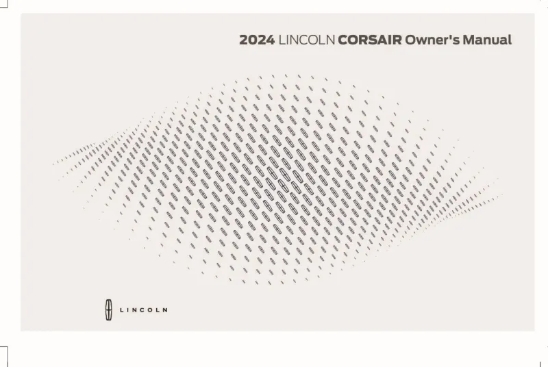 2024 Lincoln Corsair owners manual