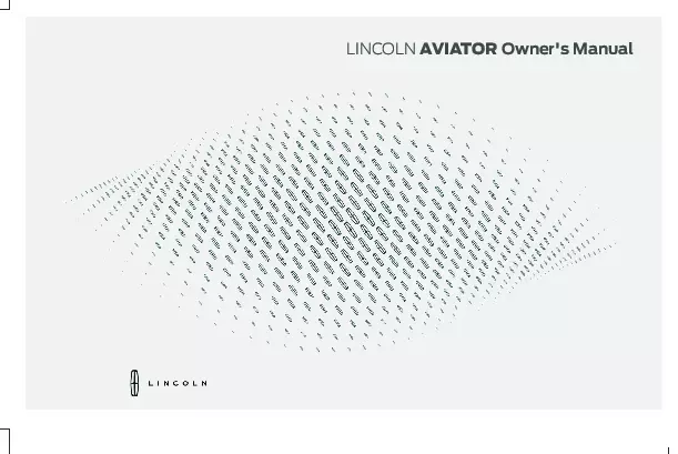 2025 Lincoln Aviator owners manual