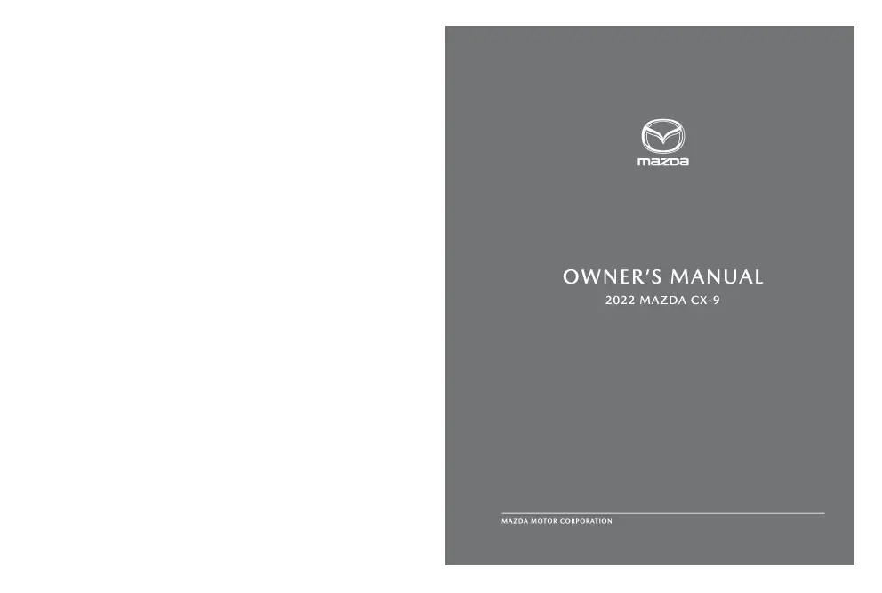 2022 Mazda Cx9 owners manual