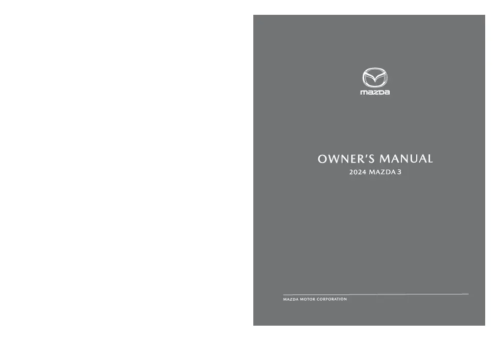 2024 Mazda 3 owners manual