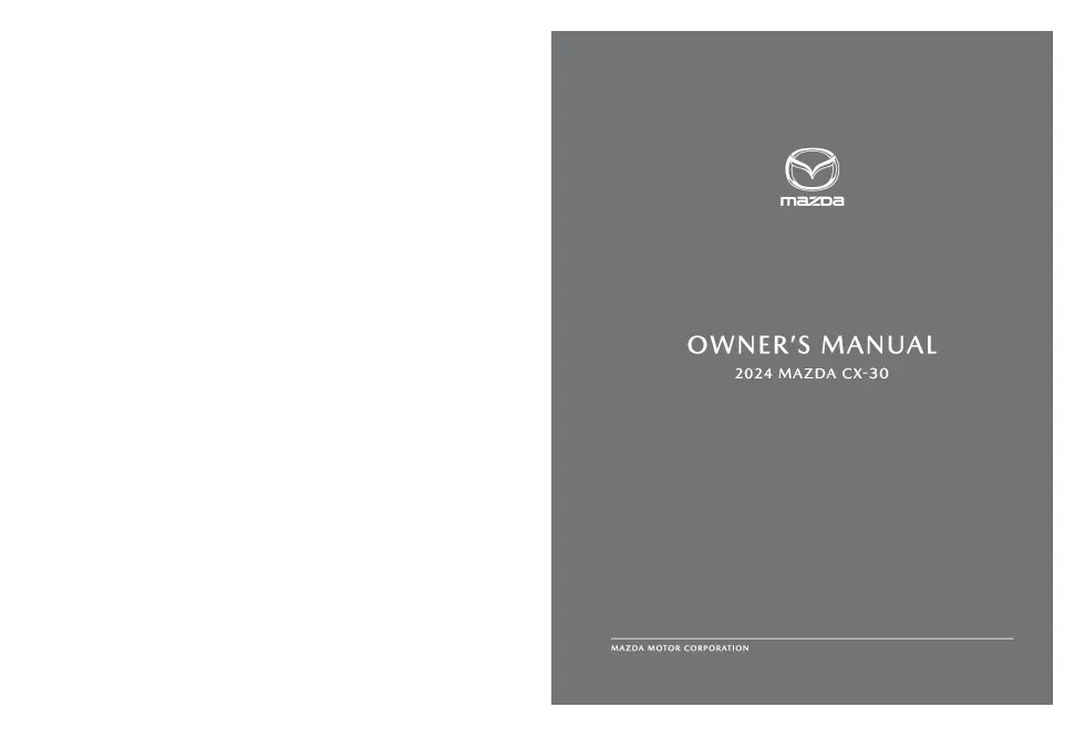 2024 Mazda CX 30 owners manual free pdf