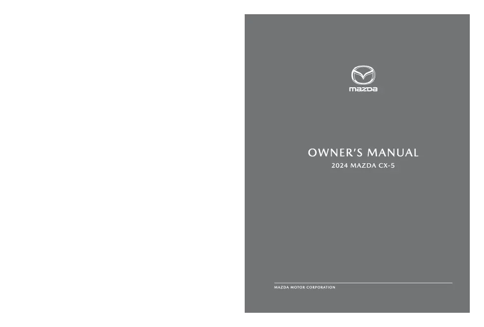 2024 Mazda Cx5 owners manual