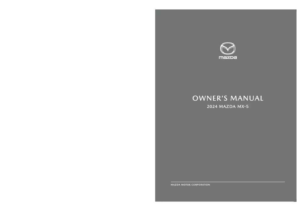 2024 Mazda Mx5 Miata owners manual