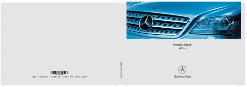 2006 Mercedes-Benz M Class owners manual