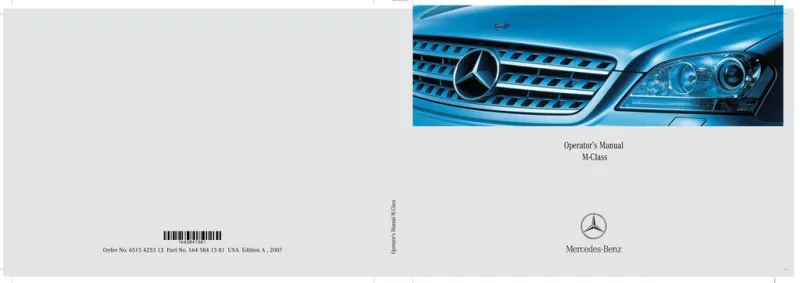 2007 Mercedes-Benz M Class owners manual